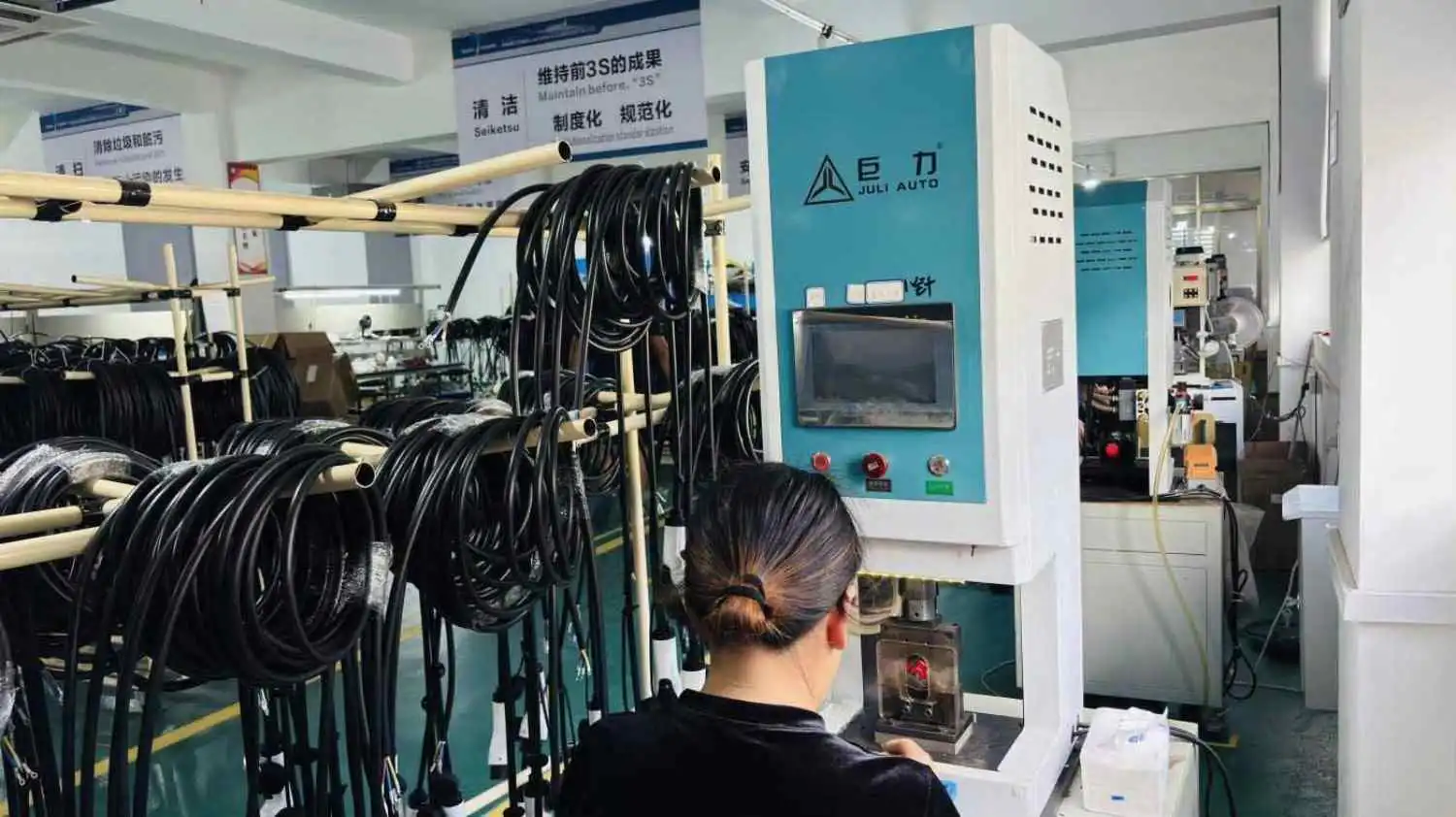 EV charger production and testing